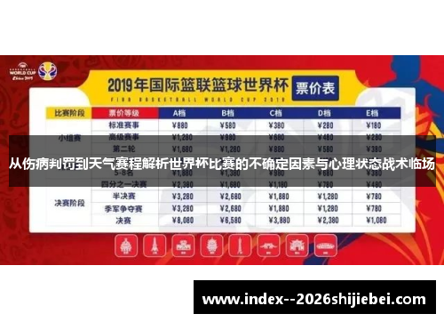 从伤病判罚到天气赛程解析世界杯比赛的不确定因素与心理状态战术临场